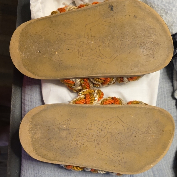 Women's Multicolor Embellished Slide Sandals - Picture 7 of 8